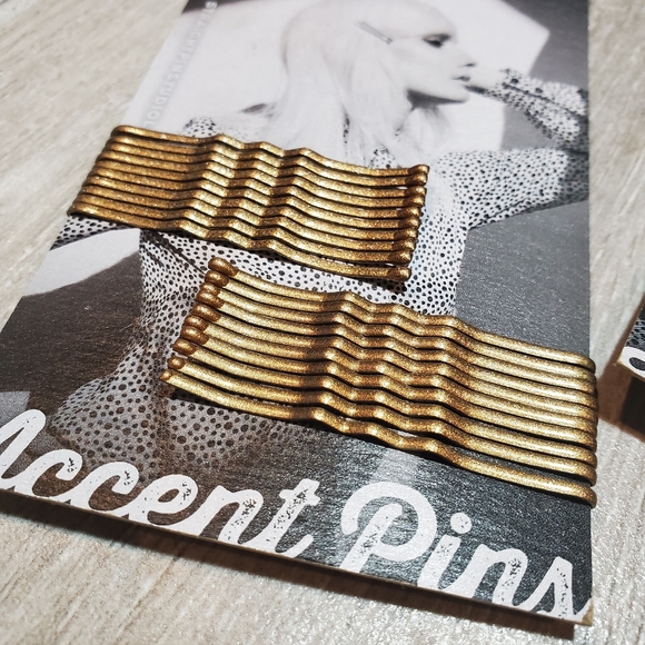 Straight Pin Studio Accent Pins Gold Bobbie Pins - Picture 2 of 3